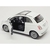 Imagem do Miniatura Fiat 500 New 2007 Kinsmart 1:28 Metal e Fricção Branco.