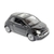 Miniatura Fiat 500 New 2007 Kinsmart 1:28 Metal e Fricção Preto