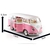 Miniatura Kombi 1962 RMZ 1/32 Metal e Fricção Branco/Rosa. na internet