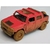 Miniatura Hummer H2 SUT 2005 Kinsmart 1/40 Metal e Fricção Barro Vermelho