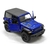 Miniatura Jeep Wrangler 2018 Kinsmart 1/34 Metal e Fricção Azul teto Preto na internet