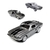 Imagem do Miniatura Shelby GT 500 1967 Kinsmart 1:38 Metal e Fricção Cinza