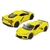 Miniatura Corvette 2021 Kinsmart 1:36 Metal e Fricção Amarelo - MundoMIXCIF