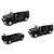 Carrinho Miniatura Toyota FJ Cruiser Metal Fricção 12,5 cm Preto teto Branco na internet