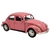 Miniatura Fusca 1967 RMZ City 1/32 Metal e Fricção Rosa