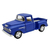 Miniatura Chevy Stepside 1955 Kinsmart 1/32 Metal e Fricçao Azul Fosco