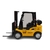 Miniatura Empilhadeira Alloy Forklift Escala 1/32 Amarelo - MundoMIXCIF