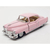 Miniatura Cadillac 1953 Series 62 Kinsmart 1/43 Metal e Fricção Rosa