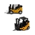 Miniatura Empilhadeira Alloy Forklift Escala 1/32 Amarelo - loja online