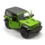 Miniatura Jeep Wrangler 2018 Kinsmart 1/34 Metal e Fricção Verde teto Preto na internet