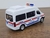 Imagem do Miniatura Van Ambulancia KEEP CLEAR Metal e Fricção Escala 1/32 Branca