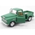 Miniatura Chevy Stepside 1955 Kinsmart 1:32 Metal e Fricção Verde Fosco