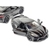 Imagem do Miniatura Corvette 2021 Kinsmart 1:36 Metal e Fricção Preto Brilhante