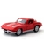 Miniatura Corvette Stingray 1963 Chevrolet Split Window RMZ 1/36 Metal e Fricção Vermelho