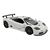 Miniatura McLaren F1 GTR 1995 Kinsmart 1/34 Metal e Fricção Branca na internet