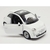 Miniatura Fiat 500 New 2007 Kinsmart 1:28 Metal e Fricção Branco. - loja online