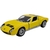 Miniatura Lamborghini Miura 1971 P400 SV LP-640 Kinsmart 1/36 Metal e Fricção Amarelo