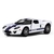 Miniatura Carrinho Ford GT 2006 Metal Fricção Kinsmart 1/36 Branco