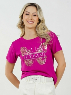 T-shirt Viscolycra estampada - Dream na internet