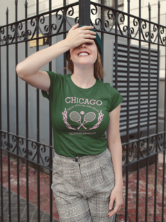 T-shirt Algodão estampada - Chicago Verde