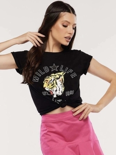 T-shirt Viscolycra estampada - Tigre