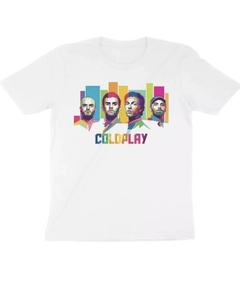 T-shirt Viscolycra estampada - Coldplay - Gato e Vírgula