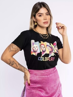 T-shirt Viscolycra estampada - Coldplay