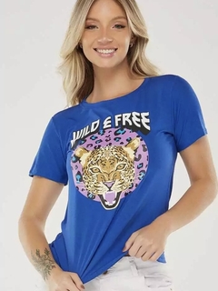 T-shirt Viscolycra estampada - Wild