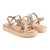 Sandália Feminina Mississipi Flatform Brilho - MA401 - loja online