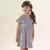 Vestido Infantil em Jacquard Flores e borboletas