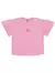 Conjunto Infantil Menina Blusa Boxy E Short Glitter Rosa Cinti - MiniMe Baby Kids