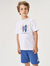 Conjunto Infantil Menino Camiseta E Bermuda Surf Branco E Azul Divertto - MiniMe Baby Kids