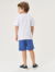 Conjunto Infantil Menino Camiseta E Bermuda Surf Branco E Azul Divertto - comprar online