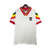 Camisa retrô branca da seleção de Portugal, modelo II 1992/94 da Adidas, com detalhes coloridos nas mangas e bordado do escudo.