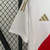 Camisa de futebol branca e vermelha da seleção peruana, modelo torcedor masculino da Adidas para a temporada 2024/25.