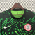 Camisa de torcedor masculina da Nigéria II 2024/25, Nike, na cor verde escura com padrão gráfico.