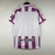 Camisa Real Valladolid I 2023 Torcedor Masculina - Branca e Roxa - Fanzone