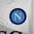 Camisa branca do Napoli II 2023/2024 Torcedor EA7 Masculina, com detalhes em azul e preto.