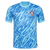 Camisa de goleiro masculina da seleção de Portugal, modelo 2024/25, na cor azul, com detalhes em padrão ondulado e logo da Nike. Versão torcedor masculino.