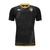 Camisa preta do time Mônaco 2023/2024, com detalhes em dourado e logo da Kappa.