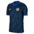 Camisa masculina do Chelsea II 2023/2024, fabricada pela Nike, em azul com detalhes em preto e azul claro.