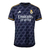 Camisa do Real Madrid II 2023/2024 para torcedores masculinos, na cor preta, com detalhes em amarelo e logo da Adidas.