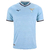 Camisa torcedor masculina da Lazio, modelo 2024/25, na cor azul, com detalhes em preto e logo da Mizuno.