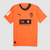 Camisa Valencia III 2023/2024 Torcedor Masculina Puma na cor laranja, com detalhes em azul e logotipo do time.