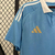 Camisa torcedor masculina Adidas da Bélgica II 2024/2025, na cor azul, com detalhes em branco e logotipo da marca.