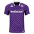 Camisa roxa do time Fiorentina para torcedores masculinos, com detalhes em branco e logotipo da Kappa.