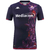 Camisa roxa do time Fiorentina III 2023/2024 para torcedores masculinos, com logo da Mediacom e detalhes florais.