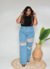 Calça Jeans Wide Leg Destroyed