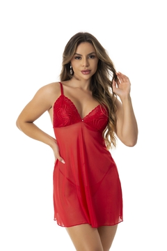 Camisola Em Tule Com Calcinha - Impulso Secreto