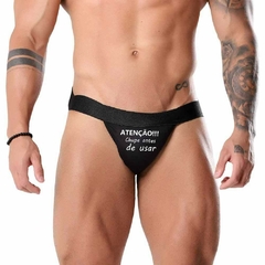 Cueca Jockstrap Fetiche Preta Tallyta - Impulso Secreto